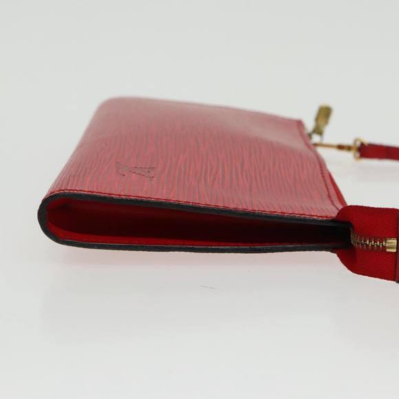 LOUIS VUITTON Epi Pochette Accessoires Accessory Pouch Red M52987 Auth ar12695 - Picture 3 of 16